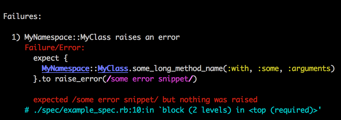 Failure with syntax highlighting